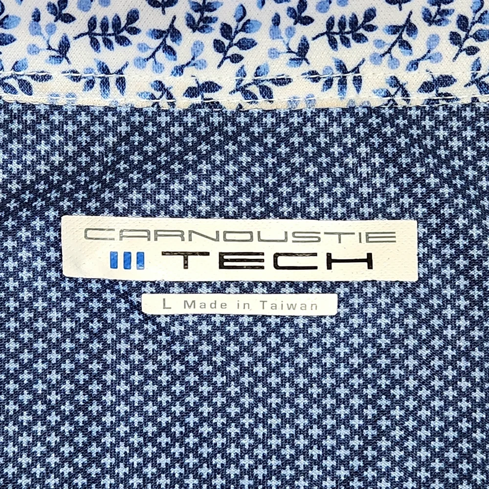 Carnoustie Tech Floral Polo Shirt Size Large • Color Ink - Picture 2 of 11